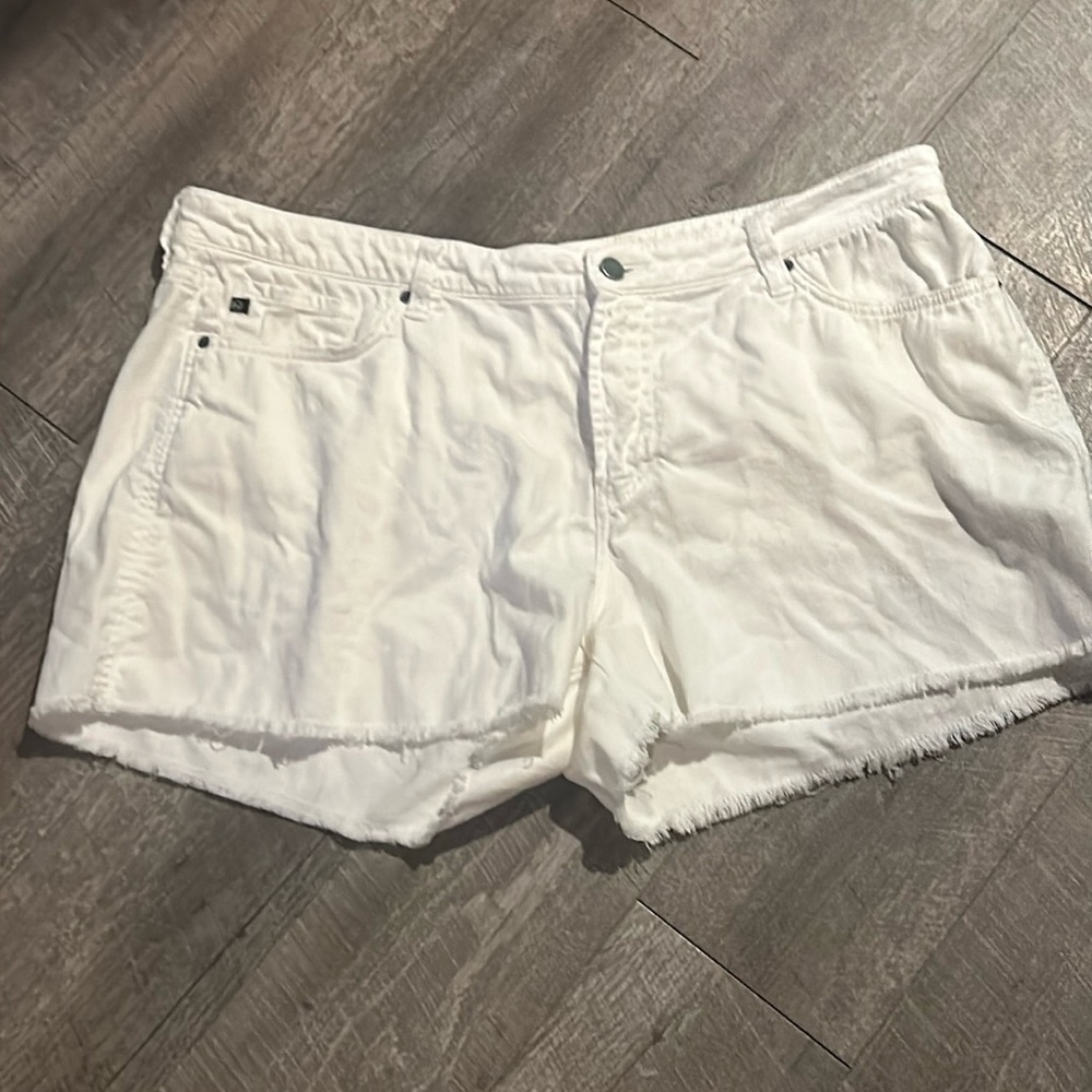 Dear John Denim Shorts Womens 32  Jean Frayed Hem